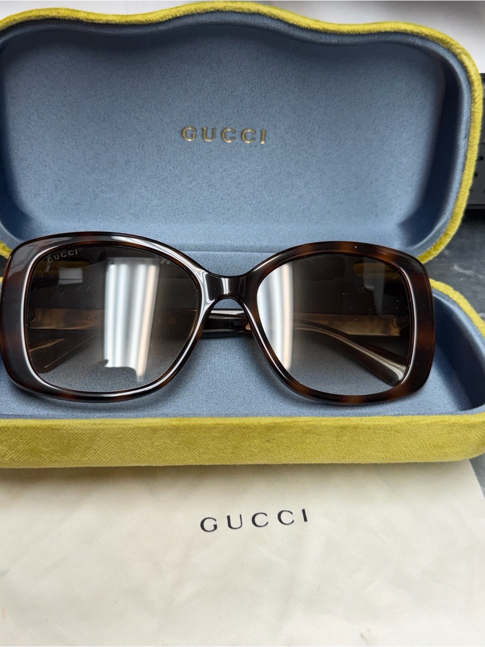 Gucci Women’s Brown Oversized Square Sunglasses GG0762S